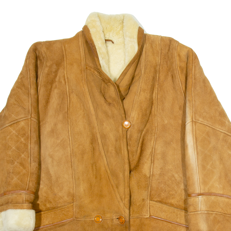 LEDER FASSLER Mens Jacket Brown Leather L