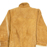 LEDER FASSLER Mens Jacket Brown Leather L