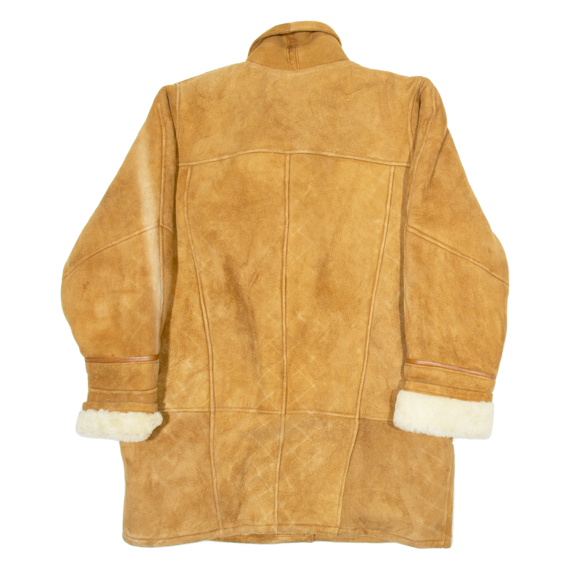 LEDER FASSLER Mens Jacket Brown Leather L