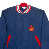COSBY Canada Mens Bomber Jacket Blue L