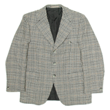 Mens Blazer Jacket Grey Houndstooth M