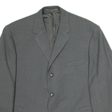 Mens Blazer Jacket Grey L