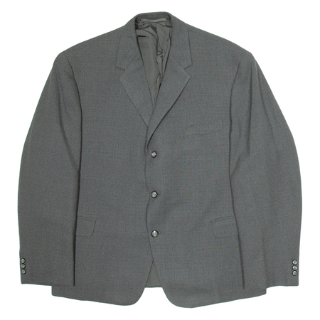 Mens Blazer Jacket Grey L