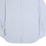 TOMMY HILFIGER Mens Shirt Blue Check Long Sleeve XL