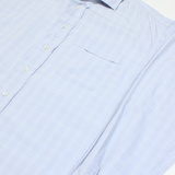 TOMMY HILFIGER Mens Shirt Blue Check Long Sleeve XL