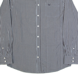 CREW CLOTHING Mens Shirt Brown Check Long Sleeve M