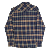 FIRETRAP Mens Shirt Blue Check Long Sleeve S