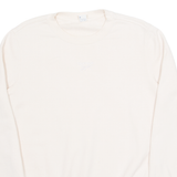 REEBOK Womens Sweatshirt Cream S
