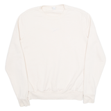REEBOK Womens Sweatshirt Cream S