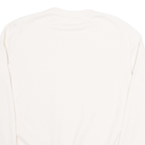 REEBOK Womens Sweatshirt Cream S