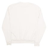REEBOK Womens Sweatshirt Cream S