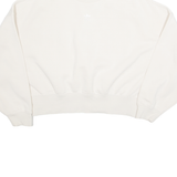 ADIDAS Cropped Oversized Womens Sweatshirt Cream UK 10