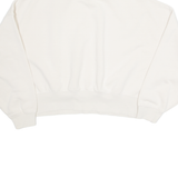 ADIDAS Cropped Oversized Womens Sweatshirt Cream UK 10