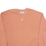 ADIDAS Womens Sweatshirt Orange UK 10
