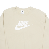 NIKE Womens Sweatshirt Beige M