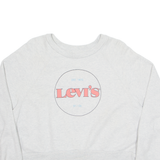 LEVI'S Cropped Womens Sweatshirt Grey S