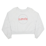 LEVI'S Cropped Womens Sweatshirt Grey S