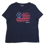 NAUTICA Womens T-Shirt Blue USA XL