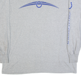 NFL Indianapolis Colts Mens T-Shirt Grey Long Sleeve USA L