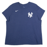 NIKE New York Yankees Womens T-Shirt Blue USA 2XL
