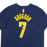 NIKE Indiana Pacers Signed Mens T-Shirt Blue USA L