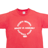 MURINA Softball Game Mens T-Shirt Pink 90s USA L