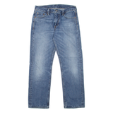 LEVI'S 504 Jeans Mens Blue Regular Straight Stone Wash W30 L27