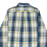 CHAPS Mens Shirt Blue Check Long Sleeve M