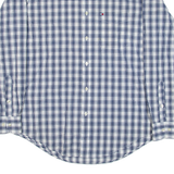 TOMMY HILFIGER Mens Shirt Blue Check Long Sleeve S