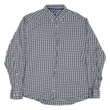 TOMMY HILFIGER New York Fit Mens Shirt Grey Gingham Long Sleeve 2XL
