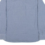 TOMMY HILFIGER Mens Shirt Blue Gingham Long Sleeve M