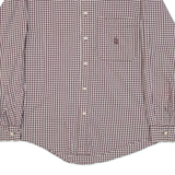 NAUTICA Mens Shirt Red Check Long Sleeve S