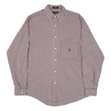 NAUTICA Mens Shirt Red Check Long Sleeve S