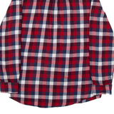 CHAPS Mens Flannel Shirt Red Check Long Sleeve S