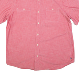 CHAPS Mens Plain Shirt Pink L