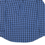CHAPS Mens Shirt Blue Check Long Sleeve L