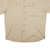 WRANGLER Mens Plain Shirt Beige L