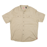 WRANGLER Mens Plain Shirt Beige L