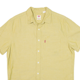 LEVI'S Mens Plain Shirt Yellow M