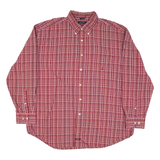 NAUTICA Mens Shirt Red Check Long Sleeve 2XL