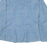 WOOLRICH Womens Shirt Blue Floral Long Sleeve XL