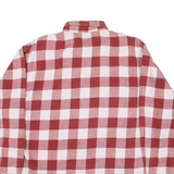 ZAPPING Mens Flannel Shirt Red Check Long Sleeve L