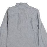 TIMBERLAND Regular Fit Mens Plain Shirt Grey Long Sleeve L