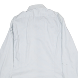 CALVIN KLEIN Fitted Mens Shirt Blue Long Sleeve L