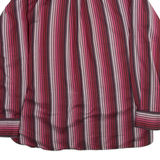 TOMMY HILFIGER Mens Shirt Red Striped Long Sleeve XL
