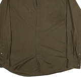ARMANI EXCHANGE Mens Plain Shirt Green Long Sleeve XL
