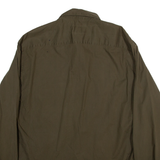 ARMANI EXCHANGE Mens Plain Shirt Green Long Sleeve XL