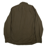 ARMANI EXCHANGE Mens Plain Shirt Green Long Sleeve XL