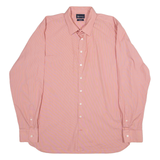 AQUASCUTUM Slim Fit Mens Plain Shirt Red Long Sleeve XL