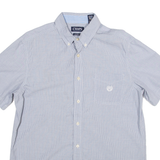CHAPS Custom Fit Mens Shirt Blue L